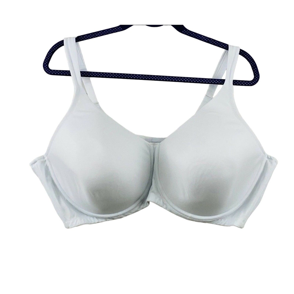 Womens 52 DD Leading Lady Bra White Padded Contour Underwire Style 5028